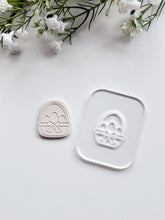 Load image into Gallery viewer, Easter Egg Basket Acrylic Texture Tile | Acrylic Embossing Stamp