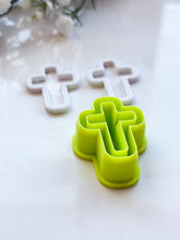 Load image into Gallery viewer, Cross Easter Skinny Polymer Clay Cutter