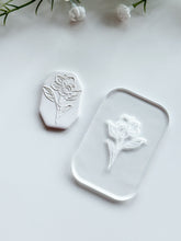 Load image into Gallery viewer, Flower #1 Acrylic Texture Tile | Acrylic Embossing Stamp