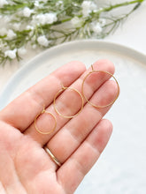 Load image into Gallery viewer, Long Lasting PVD Vacuum Plated 18K Gold Water-Resistant 316L Surgical Stainless Steel Earring Hoops 50pcs/bag Anti-Tarnish