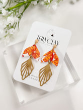 Load image into Gallery viewer, The Orange Leafy Dangles
