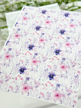 Load image into Gallery viewer, Transfer Paper 375 Pink & Purple Flowers | Image Water Transfer