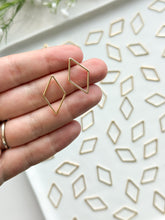 Load image into Gallery viewer, 18K Gold Plated Rhombus Bezel | Nickel Free
