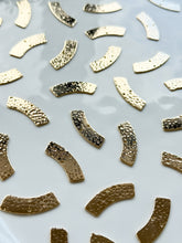 Load image into Gallery viewer, 18K Gold Plated Curved Rectangle with Two Holes