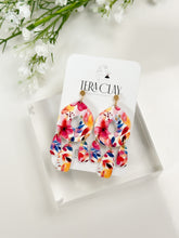 Load image into Gallery viewer, The Red Flower Quadruple Dangles (also in silver)