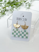 Load image into Gallery viewer, The Green Checkered Dangles