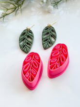 Load image into Gallery viewer, Tropical Leaf Detailed Polymer Clay Cutter