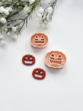 Load image into Gallery viewer, Jack-o’-Lantern Pumpkin with Cutouts 2025 Polymer Clay Cutter