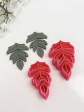 Load image into Gallery viewer, Fall Leaf Triple Dangle Polymer Clay Cutter