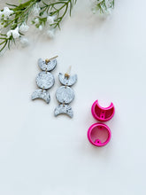 Load image into Gallery viewer, Moon Phases Set #1 with Drill Guides Polymer Clay Cutters