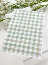 Load image into Gallery viewer, Transfer Paper 397 Green Gingham | Image Water Transfer