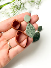 Load image into Gallery viewer, Rhombus Rounded Duo Dangle Polymer Clay Cutter