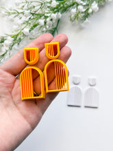 Load image into Gallery viewer, Arch Mirrored Half Lined Set Polymer Clay Cutters