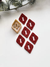 Load image into Gallery viewer, Rhombus Skinny Donut Polymer Clay Cutter