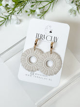 Load image into Gallery viewer, The Rounded Macrame Dangles (also in silver)