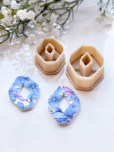 Load image into Gallery viewer, Rhombus Geometric Donut Polymer Clay Cutter