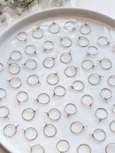 Load image into Gallery viewer, Long Lasting PVD Vacuum Plated 18K Gold Water-Resistant 316L Surgical Stainless Steel Earring Hoops 50pcs/bag Anti-Tarnish