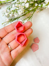 Load image into Gallery viewer, Duo Irregular Hexagon Polymer Clay Cutter Set