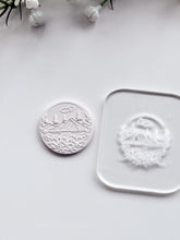 Load image into Gallery viewer, Mountain Landscape Acrylic Texture Tile | Acrylic Embossing Stamp
