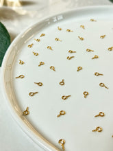Load image into Gallery viewer, 18K Gold Plated Surgical Stainless Steel Eye Screws 50 pcs/bag
