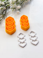 Load image into Gallery viewer, Triple Rhombus Donut Polymer Clay Cutter