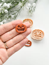 Load image into Gallery viewer, Jack-o’-Lantern Pumpkin with Cutouts 2025 Polymer Clay Cutter
