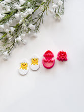 Load image into Gallery viewer, Easter Chick & Egg Set Polymer Clay Cutters