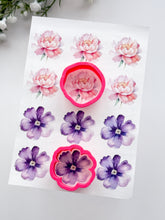 Load image into Gallery viewer, Transfer Paper 460 Peony & Purple Flower | Image Water Transfer