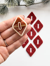 Load image into Gallery viewer, Rhombus Skinny Donut Polymer Clay Cutter