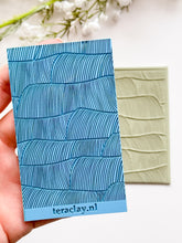 Load image into Gallery viewer, Ocean Waves Rubber Texture Mat for Polymer Clay