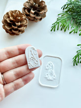Load image into Gallery viewer, Gnome Festive Acrylic Texture Tile | Acrylic Embossing Stamp