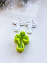 Load image into Gallery viewer, Cross Easter Framed Polymer Clay Cutter