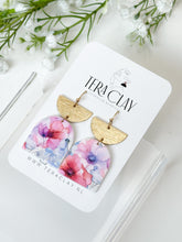 Load image into Gallery viewer, The Red Watercolor Dangles