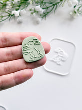 Load image into Gallery viewer, Easter Bunny #1 Acrylic Texture Tile | Acrylic Embossing Stamp