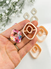 Load image into Gallery viewer, Rhombus Soft Donut Polymer Clay Cutter