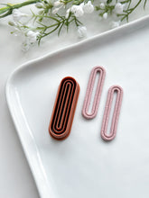Load image into Gallery viewer, Extruded Long Oval Donut Polymer Clay Cutter