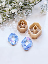 Load image into Gallery viewer, Rhombus Geometric Donut Polymer Clay Cutter