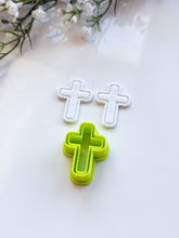 Load image into Gallery viewer, Cross Easter Framed Polymer Clay Cutter