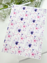 Load image into Gallery viewer, Transfer Paper 375 Pink & Purple Flowers | Image Water Transfer