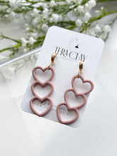 Load image into Gallery viewer, The Skinny Heart Dangles (also in silver)