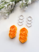 Load image into Gallery viewer, Triple Rhombus Donut Polymer Clay Cutter