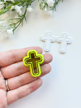 Load image into Gallery viewer, Cross Easter Framed Polymer Clay Cutter