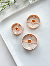 Load image into Gallery viewer, Chunky Circle Donut with Drill Guides Polymer Clay Cutter