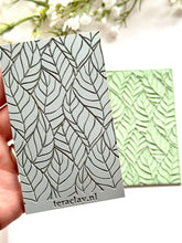 Load image into Gallery viewer, Wavy Leaves Rubber Texture Mat for Polymer Clay