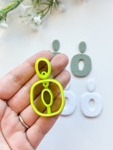 Load image into Gallery viewer, Duo Organic Donut Set with Drill Guides Polymer Clay Cutters