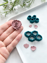 Load image into Gallery viewer, Petal Cluster Duo #2 Polymer Clay Cutters