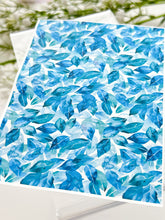 Load image into Gallery viewer, Transfer Paper 380 Blue Leaves | Image Water Transfer