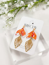 Load image into Gallery viewer, The Orange Leafy Dangles
