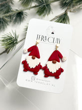 Load image into Gallery viewer, The Festive Gnome Dangles (also in silver)