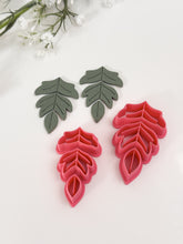 Load image into Gallery viewer, Fall Leaf Triple Dangle Polymer Clay Cutter